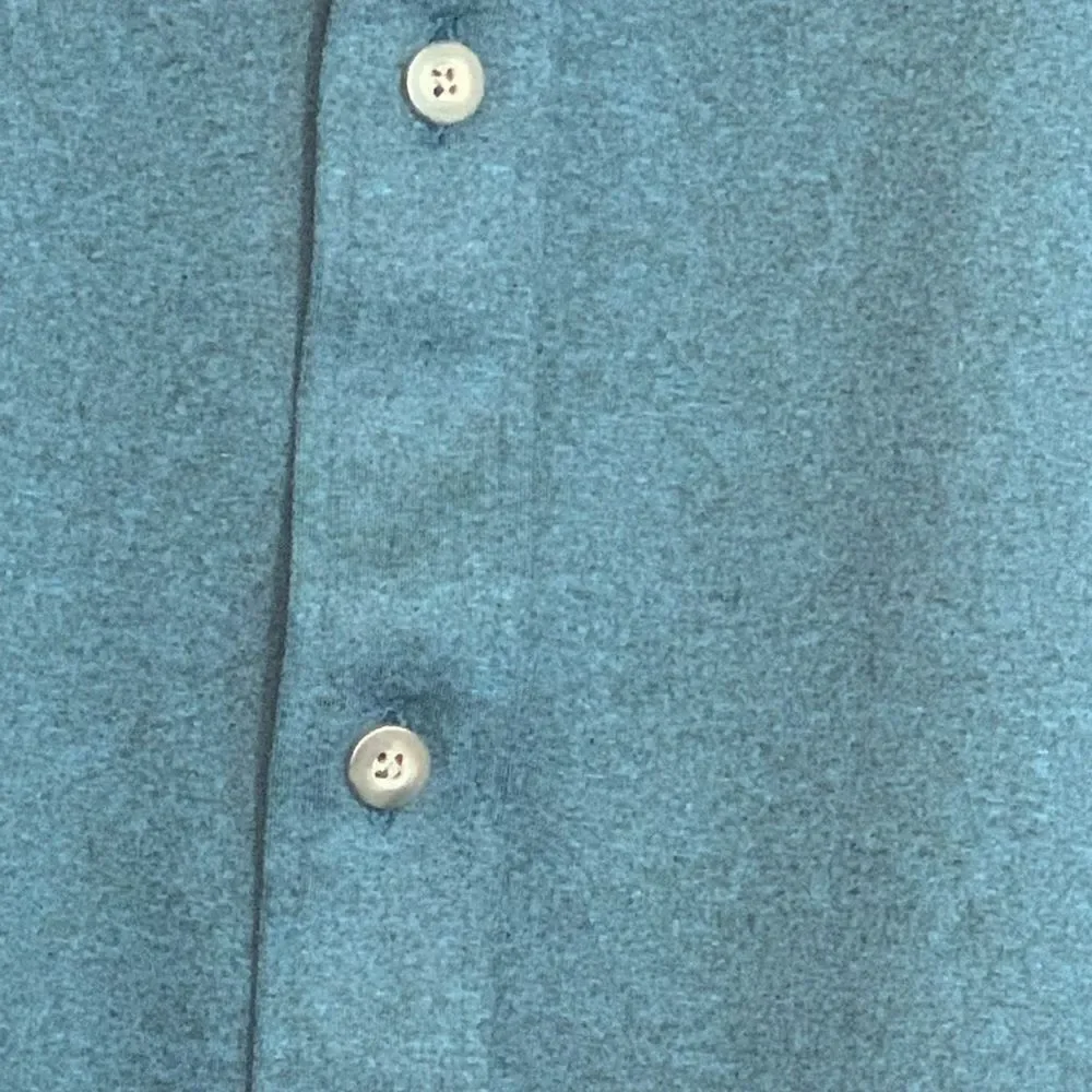 Untuckit Perfect Tee Teal Button Down Casual shirt